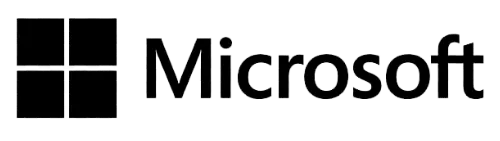 Microsoft Logo in Black